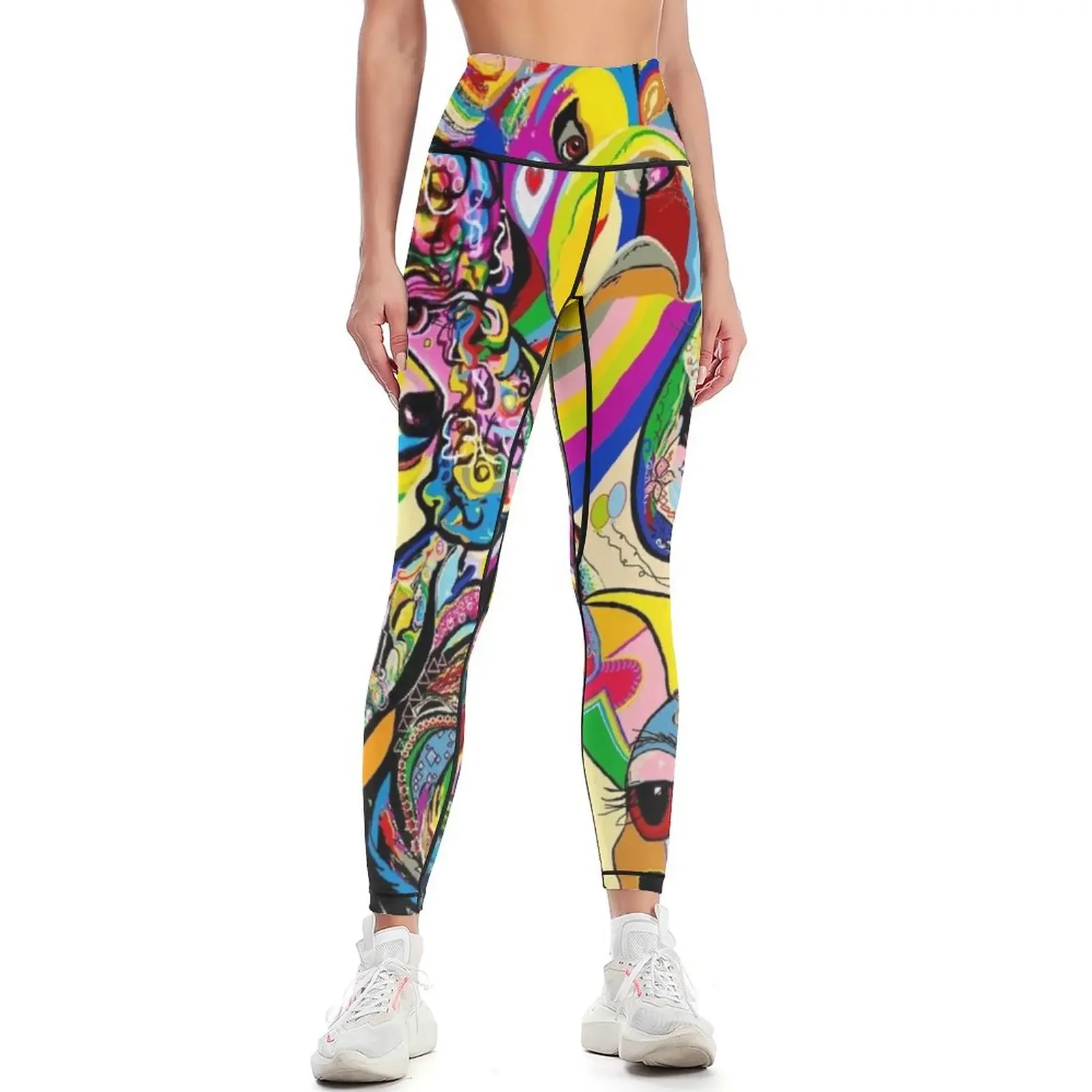 

Dogs, Dogs, DOGS! Leggings trousers gym's sportswear exercise clothing for Sports female Womens Leggings