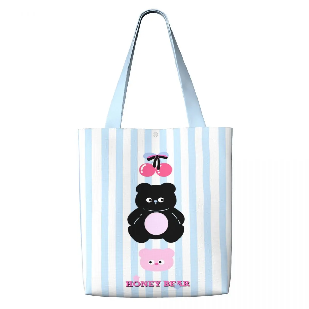 

Cartoon Black Cat Tote Bag, Aesthetic Canvas School Shoulder Bag, Lightweight Grocery Shopping Bag