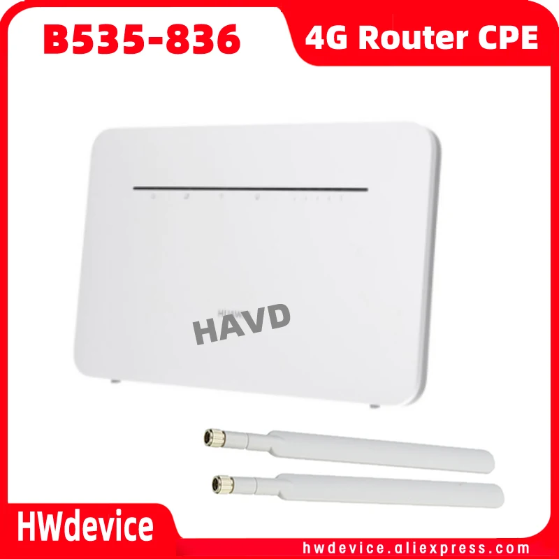 Unlocked HUA WEI B535 B535-836 Cat7 Router 4G 300Mbps CPE Routers WiFi Hotspot Router with Sim Card Slot