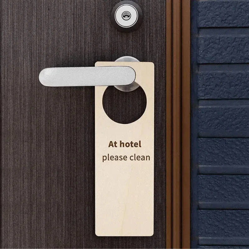 

10PCS DIY Unfinished Wood Door Hook Signs Blank Door Knob Labels Christmas Pendant Craft Supplies Home Hotel Office Decor