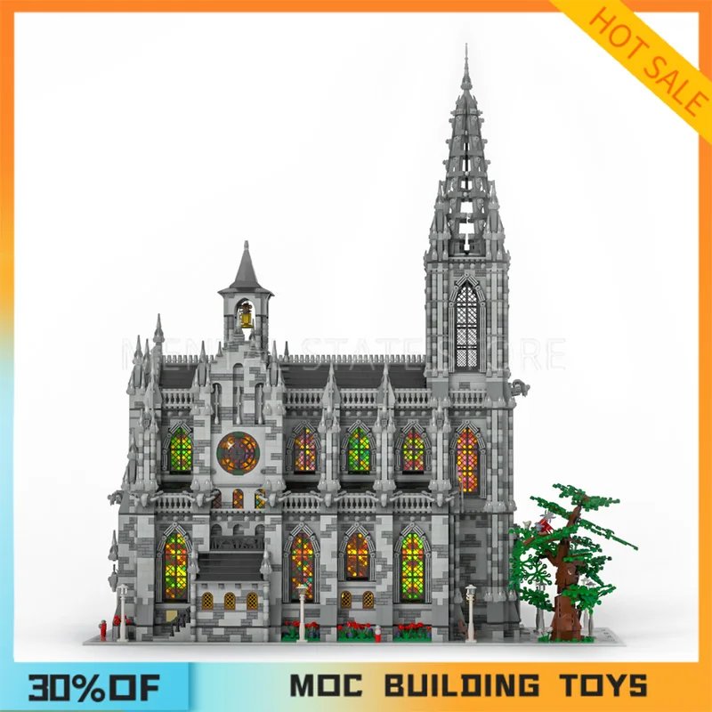 NEW 22007PCS Customized MOC Sacred Cathedral Building Blocks Technology Bricks DIY Creative Assembly Education Toys Holiday Gift