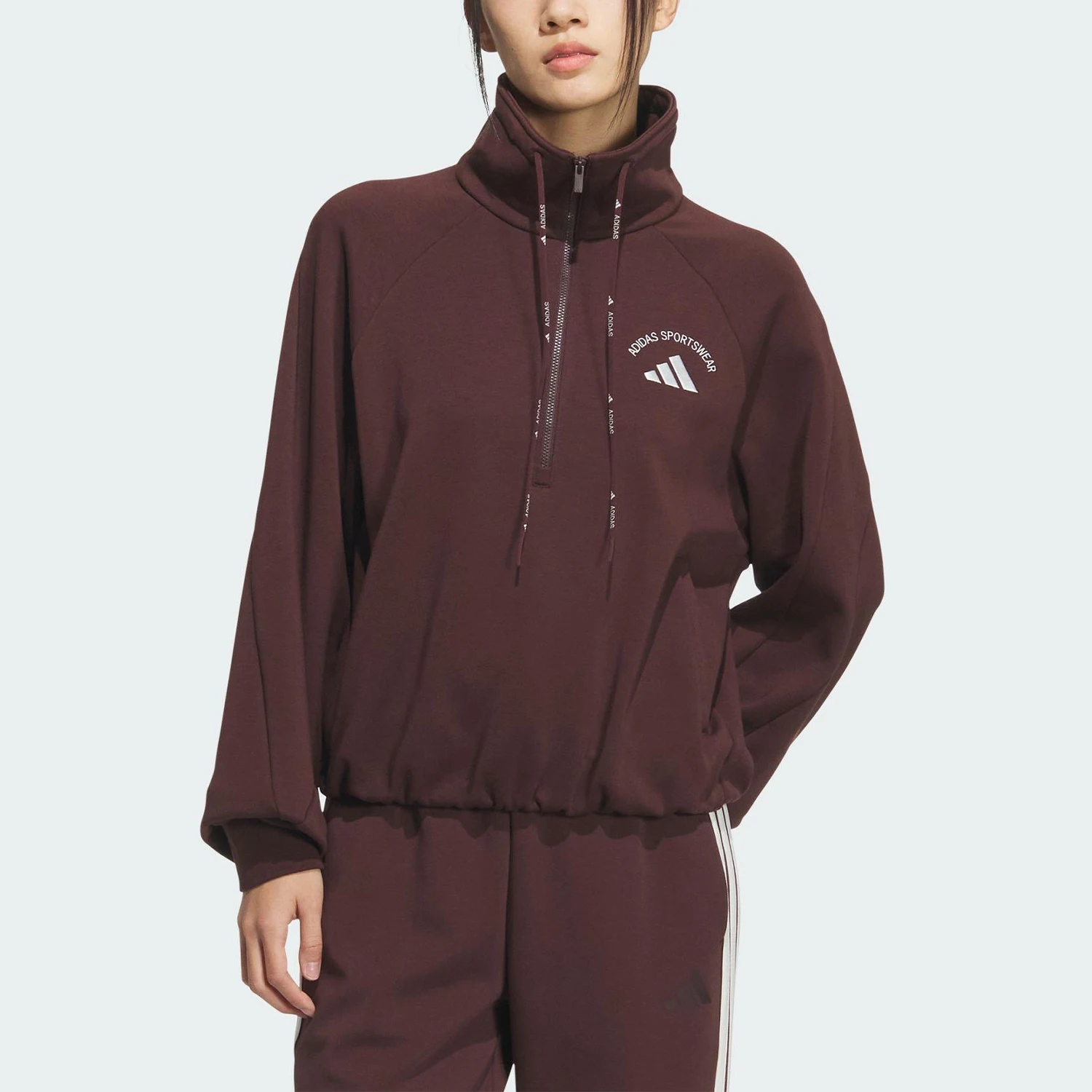 

Женская короткая флисовая толстовка Adidas Originals HALF ZIP SWEAT KC0066