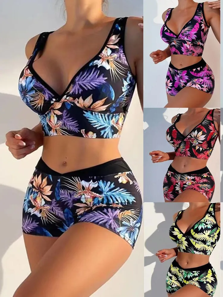 

New Women's Sexy Printed Push-Up Slimming Sexy Bikini Swimsuit Women's Swimsuit