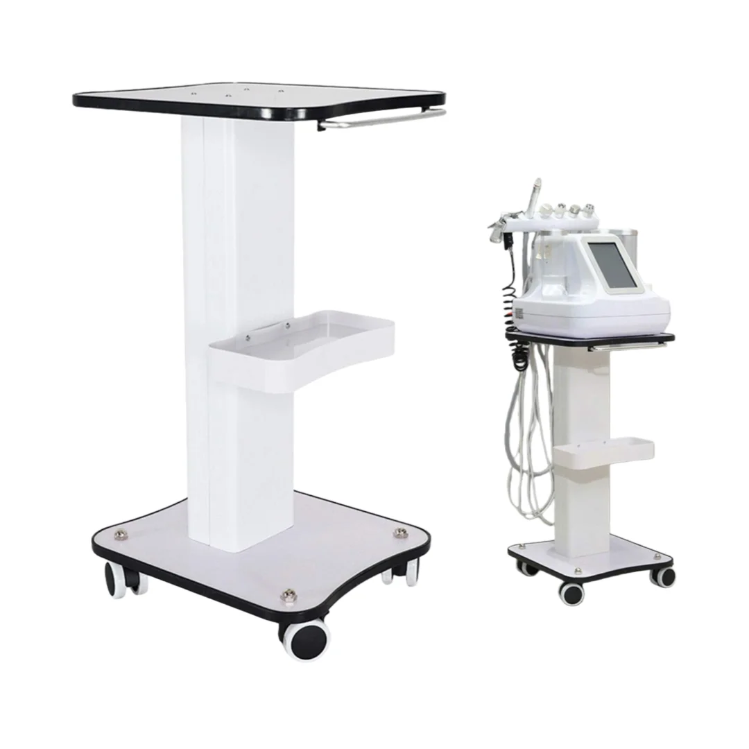 Salon Trolley Cart  Aluminum Mobile Trolley Stand Medical Rolling Carts for Ultrasonic Cavitation RF Machine Manicure Spa Shelf