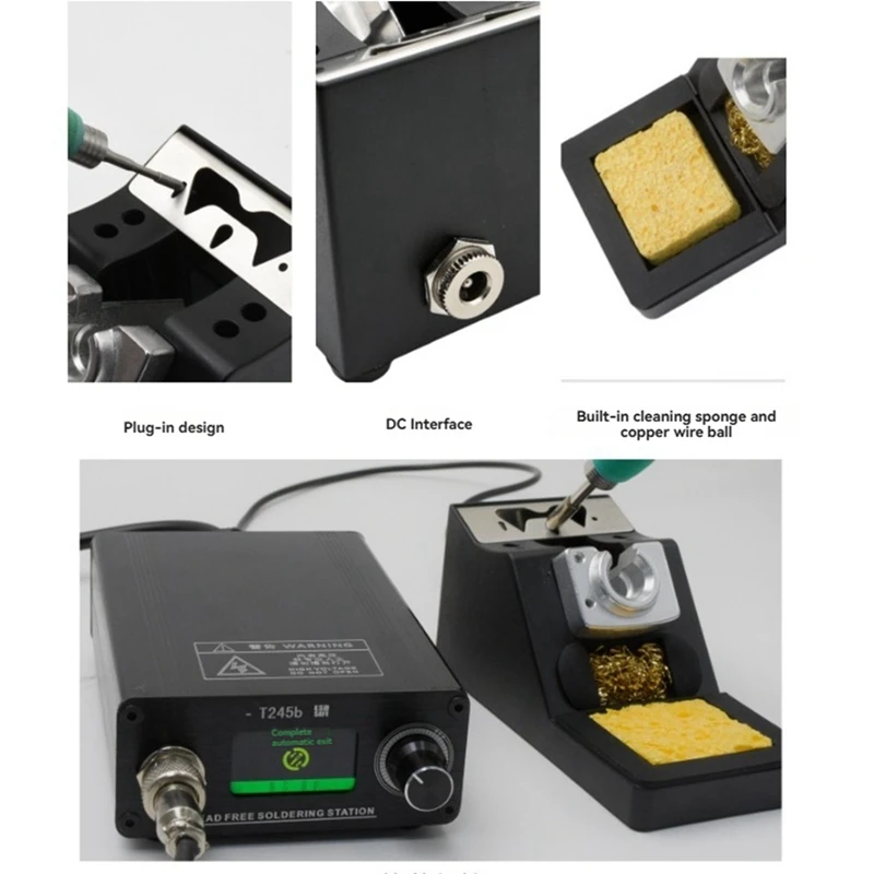 A36T-Soldering Iron Holder With Sleep Function Universal Multifunctional C210/C245 Handle For Power Station Tools