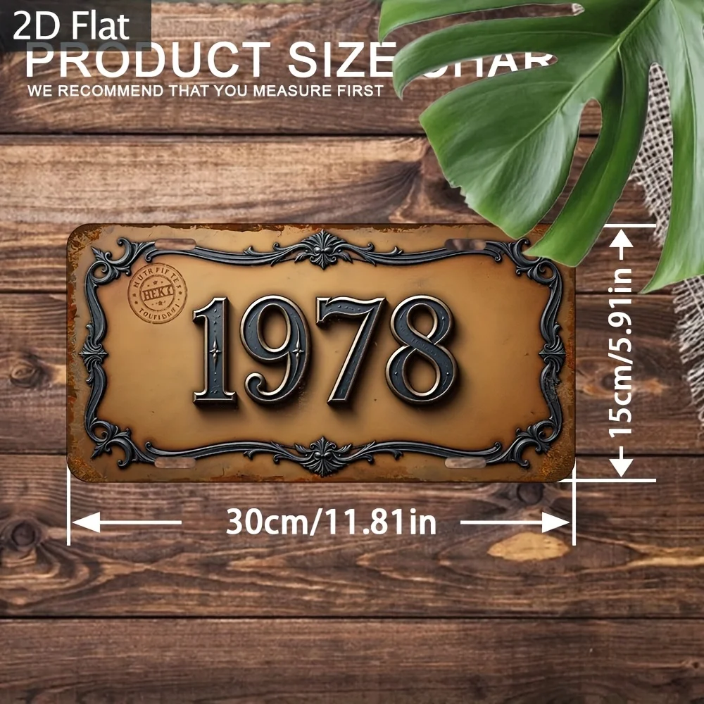 2D Flat, 1pc, 2D Flat, Vintage Plaque Wall Decoration, (12*6 Inches/30*15cm), Industrial Wind Pendent, Farm, Garden, Home, Libra