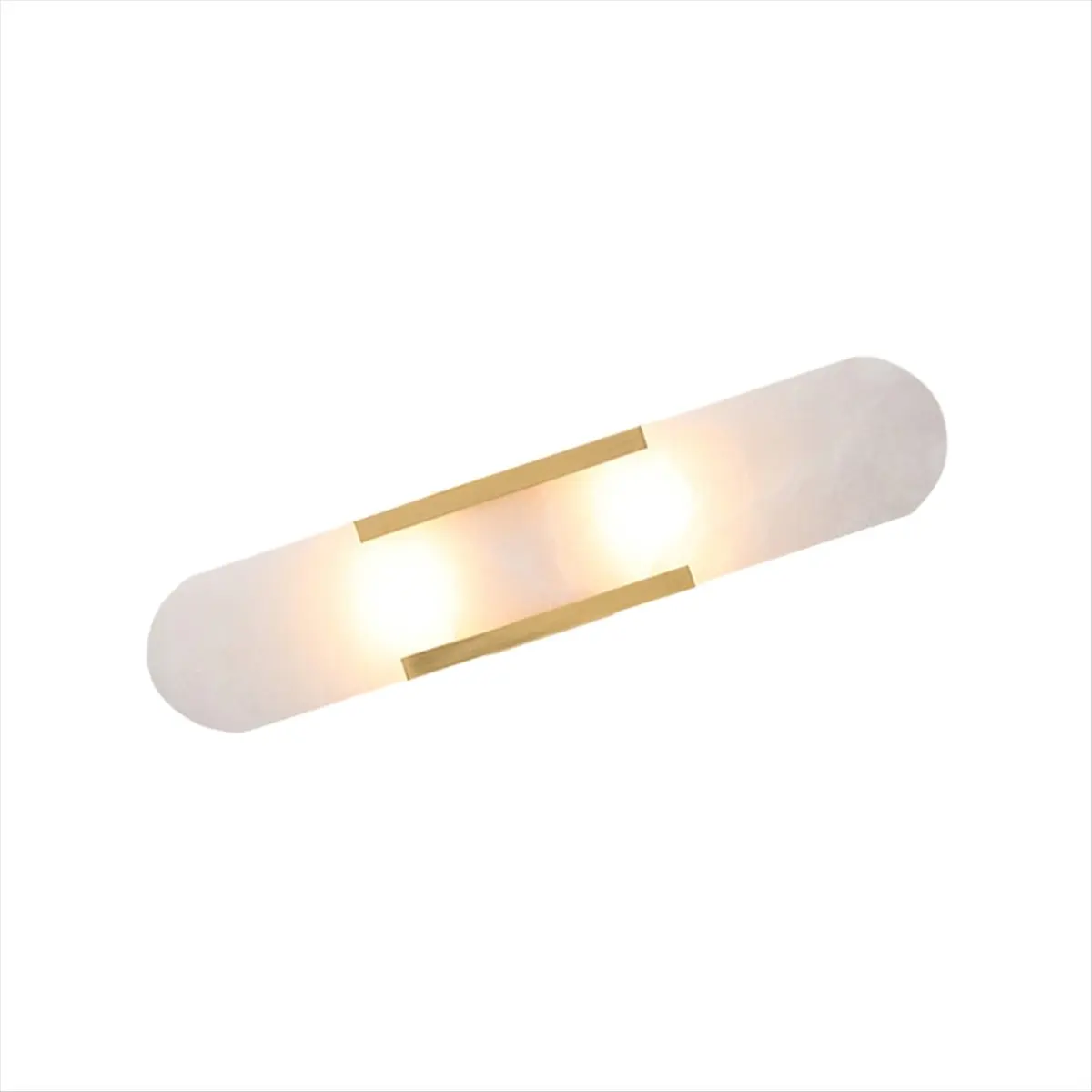 【~ New FDDT】Natural Marble Wall Lamp Living Room Bedroom Bedside Decoration Wall Light Golden Hotel Aisle Staircase Sconce view 4