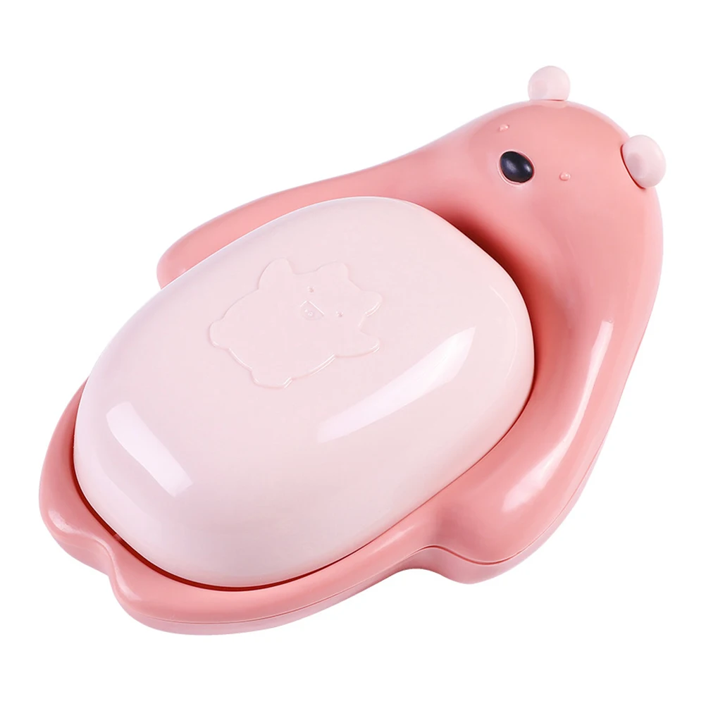 

Double Layer Soap Box ABS PP Compact Portable Drain Dish Holder Bathroom Travel Stand Hollow Bottom Moisture Resistant Strong