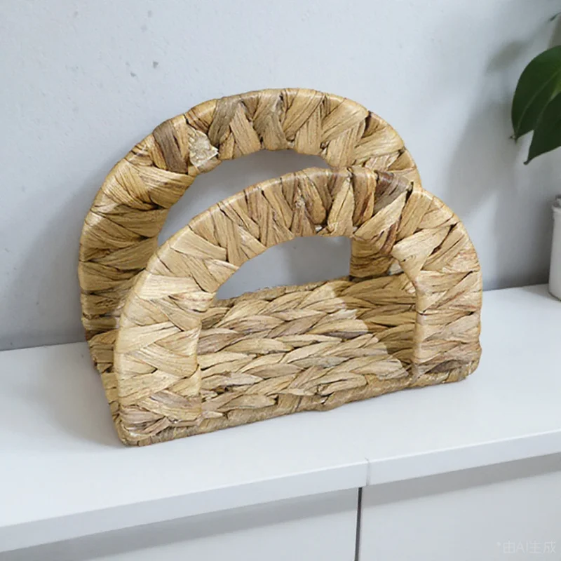 

Woven Napkin Holder Elegant Tabletop Organizer Decorative Home Restaurant Hotel Use Napkin Holder Home Decor