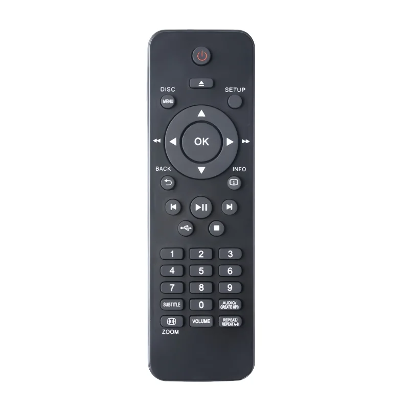 New Remote Control Compatible with Philips DVP6620 DVP3520K DVP3560K DVP3962 DVP3980 DVP3982 DVD - Replacement Battery Included