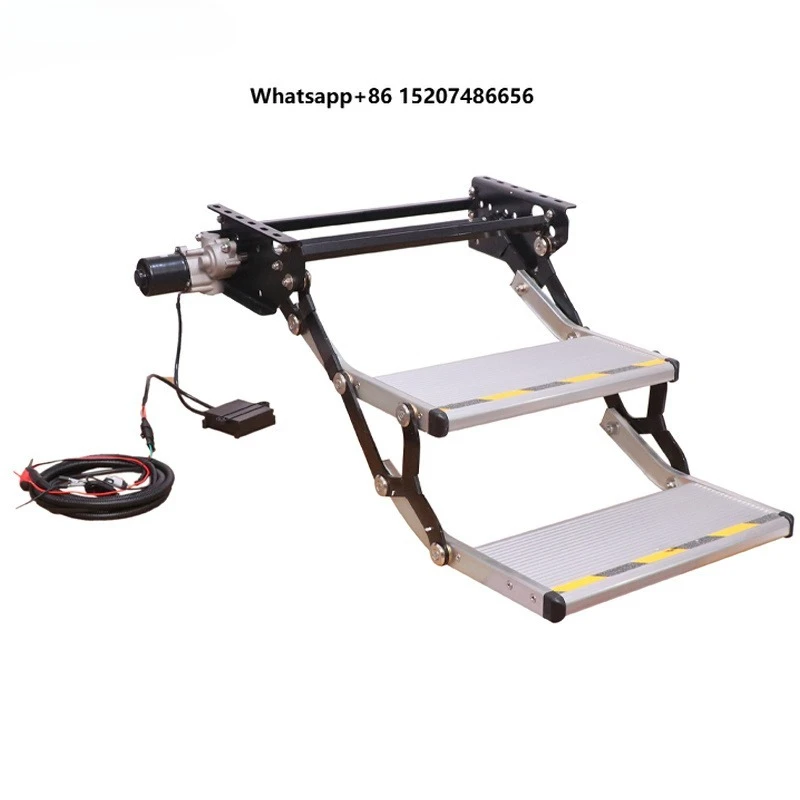 12V Electric Aluminum Step Ladder for Vans Motorhome and Bus Caravan Step