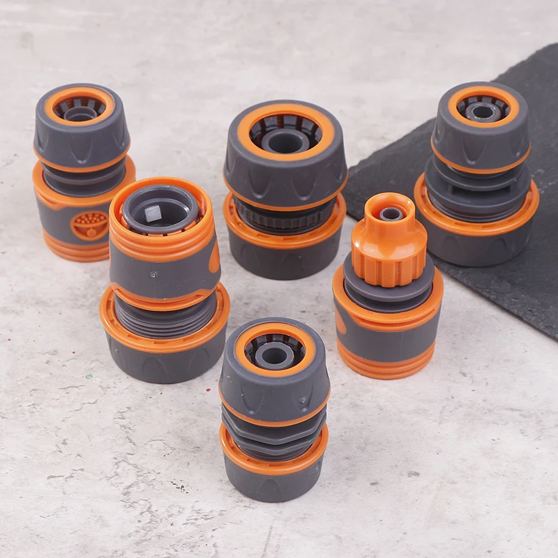 

2Pcs 1/2" 3/4" Home Garden Hose Adapter Quick Connector Stop Plug Coupler Joint Water Irrigation Tube Extender Pipe Fittings