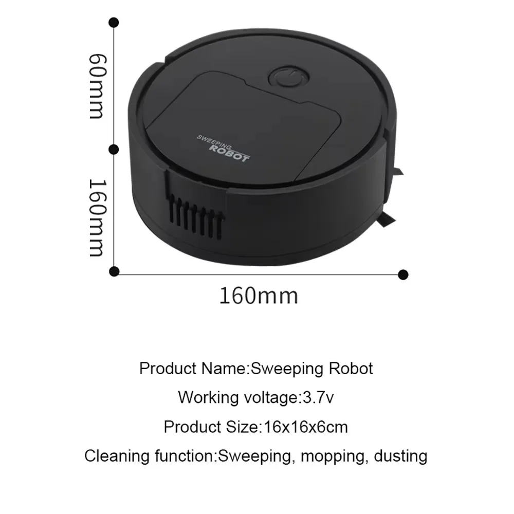 Automatic Sweeping Robot Mini Rechargeable Home Lazy Cleaning Smart Collision Drop Sweeping Robot