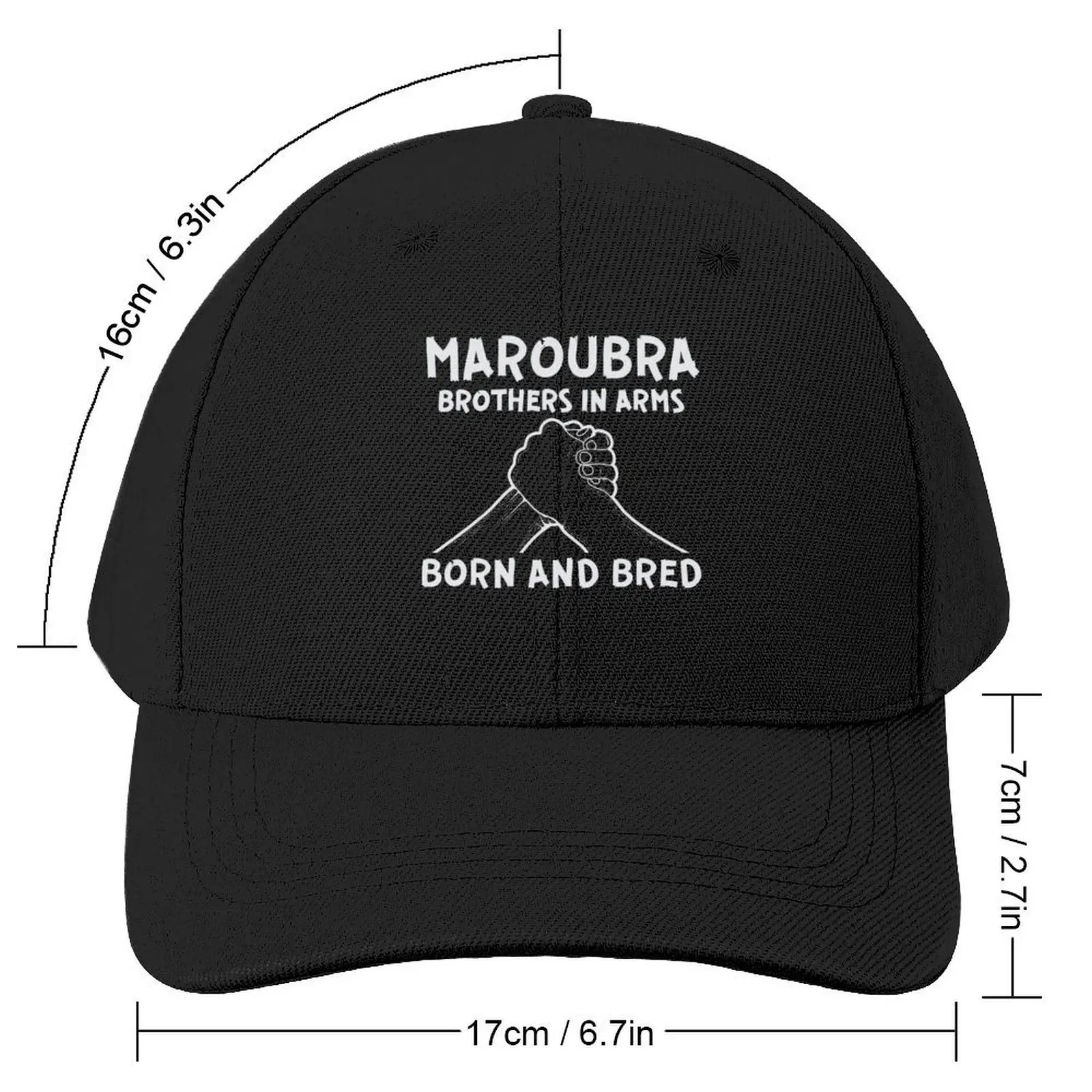 MAROUBRA - BROTHERS IN ARMS - BORN AND BRED Baseball Cap Gentleman Hat Golf Wear Caps Male Women's