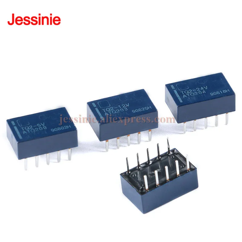 10Pcs/1pc Signal Relay 1A TQ2 5V 12V 24V TQ2-5V TQ2-12V TQ2-24V Relays 10 Feets Pins