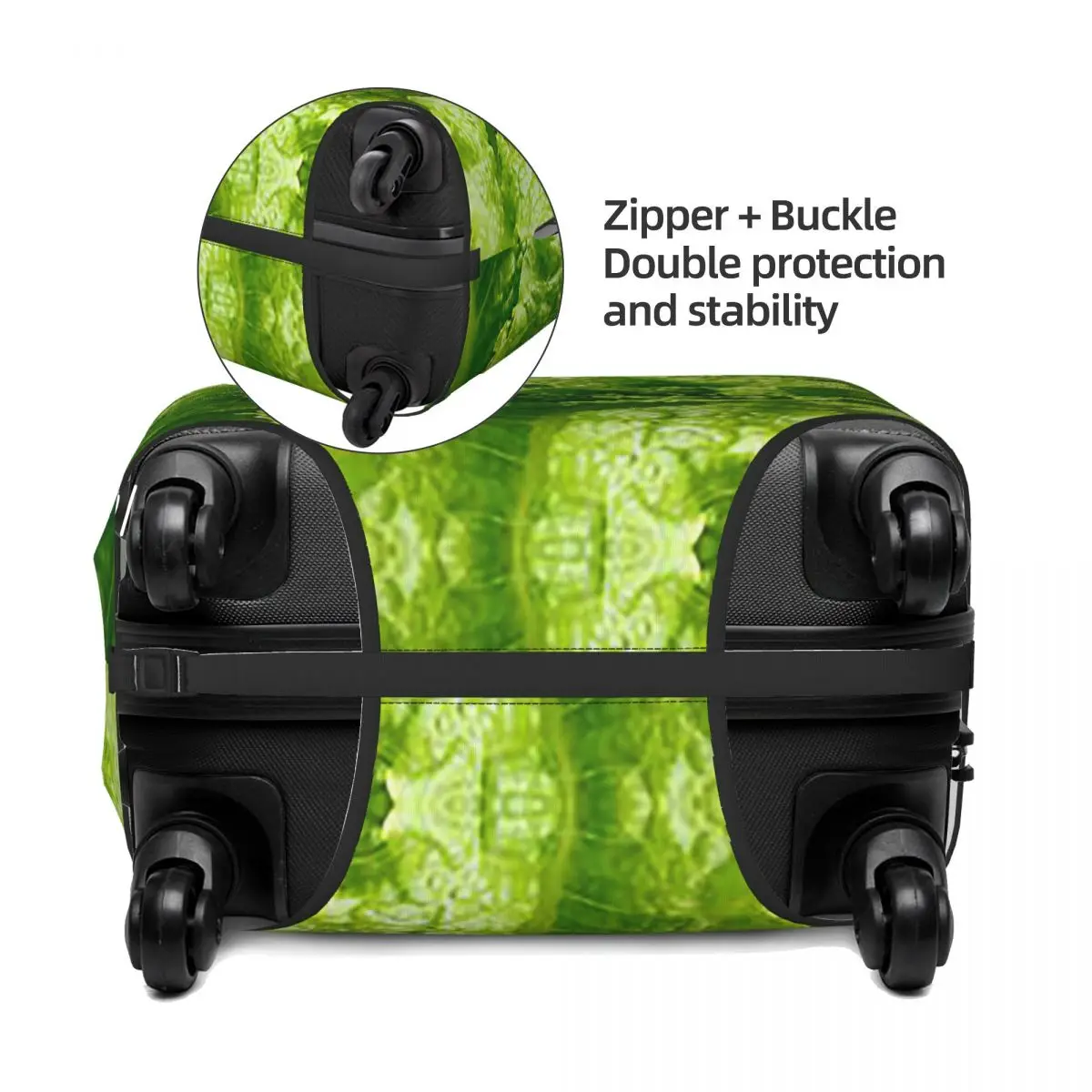 Защитный чехол для чемодана с крупным планом салата, эластичные защитные чехлы для дорожного багажа на 18-32 дюйма