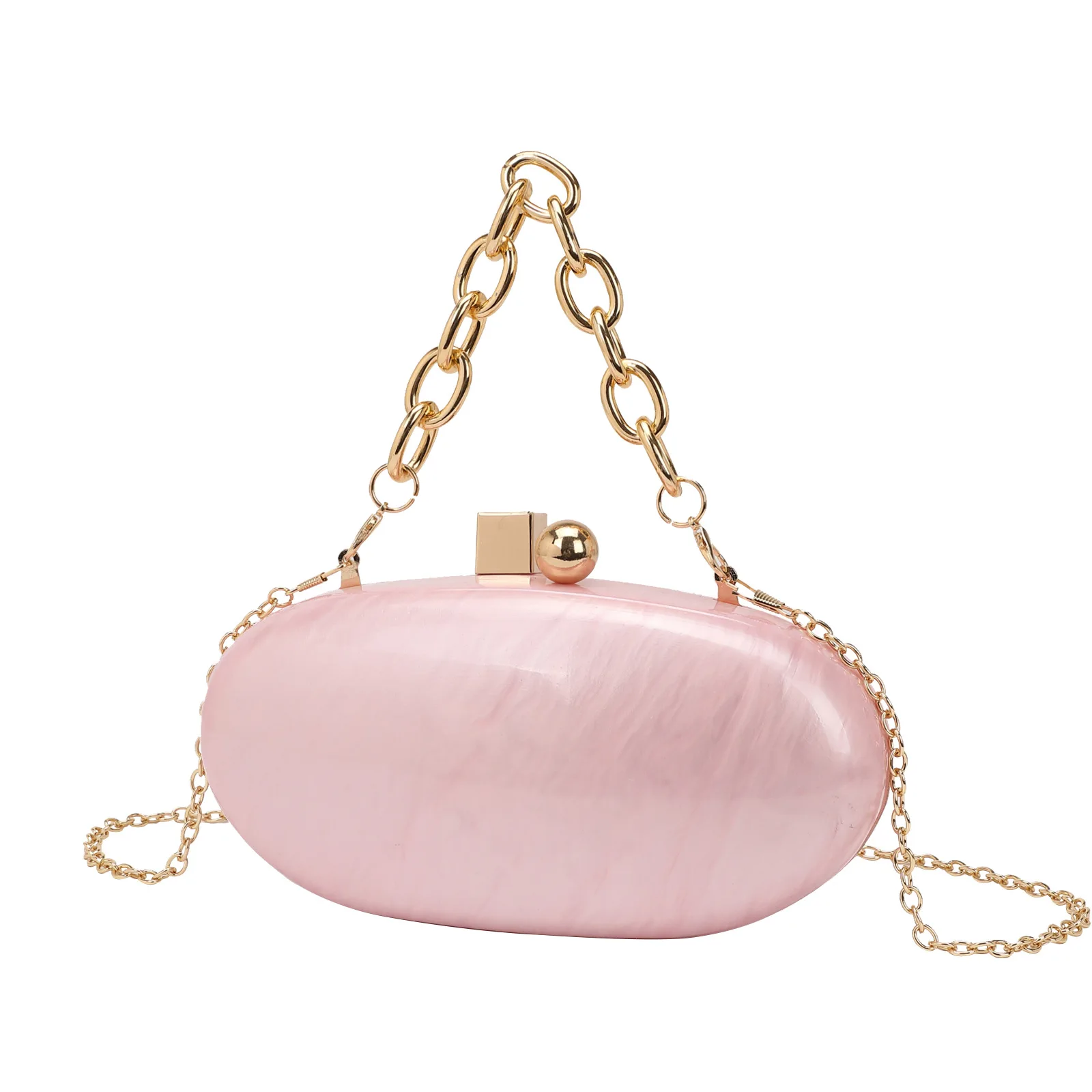 

Овальная акриловая сумка-мессенджер на запястье с акриловой цепочкой для свадебной вечеринки, вечерняя сумка Bolso Fiesta Mujer Cartera De Fiesta Borse Lusso Firmate