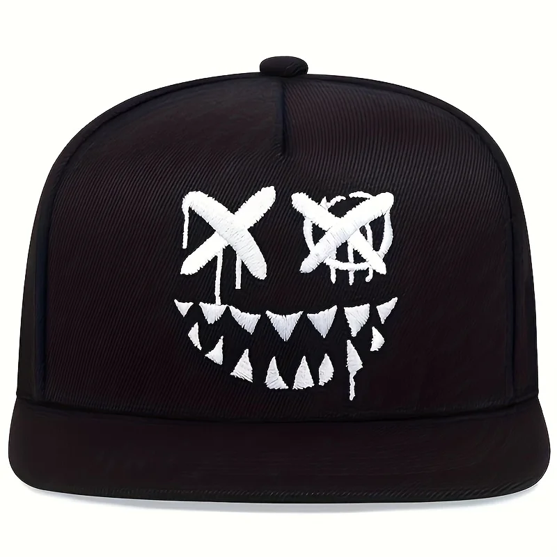 Czapka męska hip-hopowa spersonalizowana haftowana czapka z daszkiem regulowana bawełniana czapka typu snapback wiosna lato odkryty kapelusz