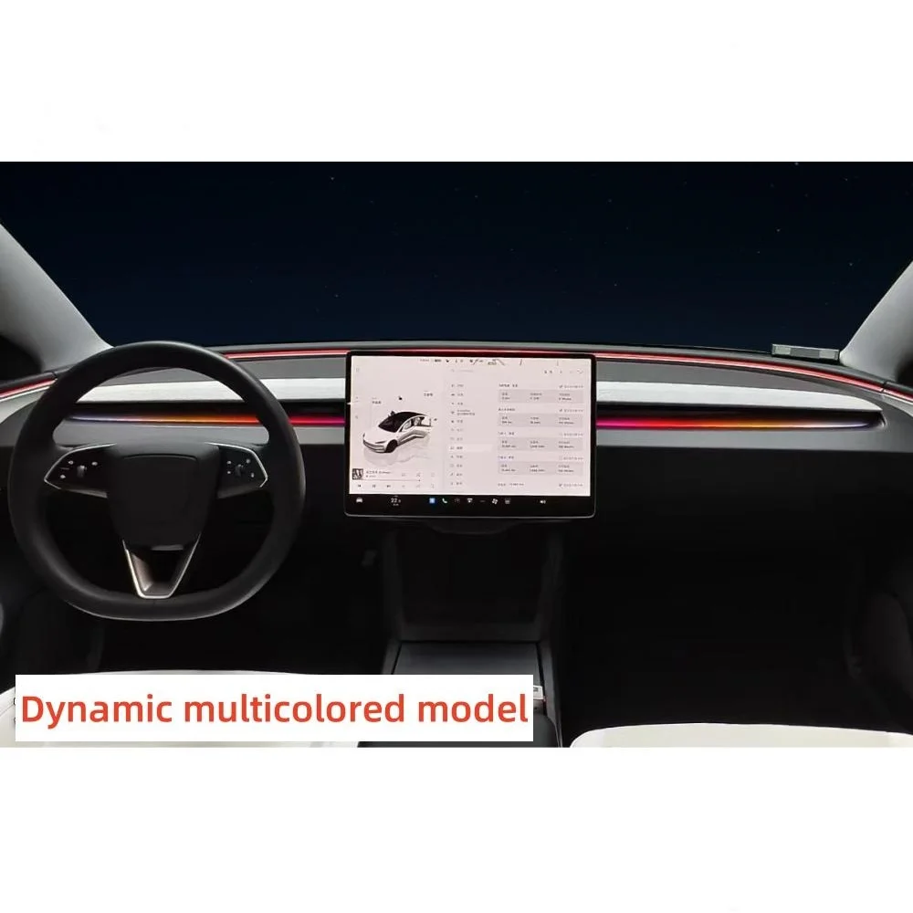 Per Tesla Model 3 highland center console dynamic atmosphere light illuminazione interna automobilistica luce ambientale 1:1 mold new auto