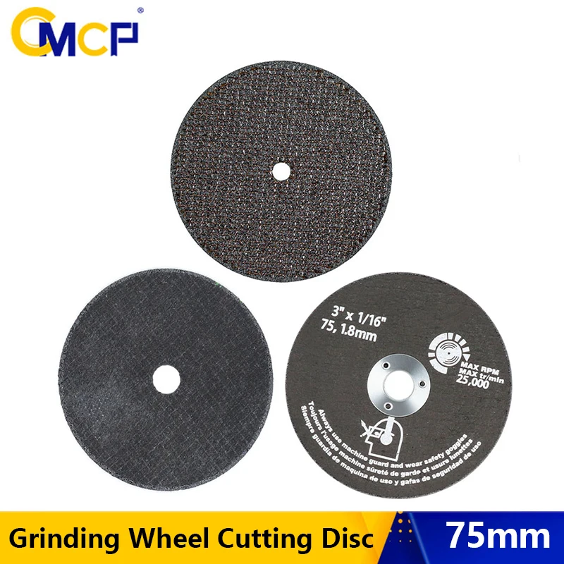 

CMCP 1 шт. 75 мм мини отрезной диск круговой шлифовальный круг из смолы для угловой шлифовальной машины отрезной диск для волокна абразивные инструменты