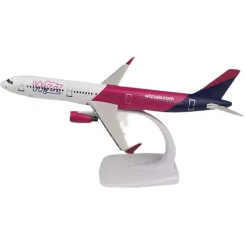 Wizz Air 1/200航空機モデル 21cm 1/200 Scale WIZZ AIR A321 NEO Aircraft Airways Model with