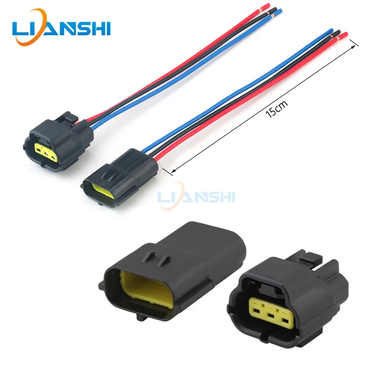 

174357-2/174359-2 High quality air inlet pressure sensor waterproof plug 3-hole connector sheath terminal DJ70316Y-1.8-11/21