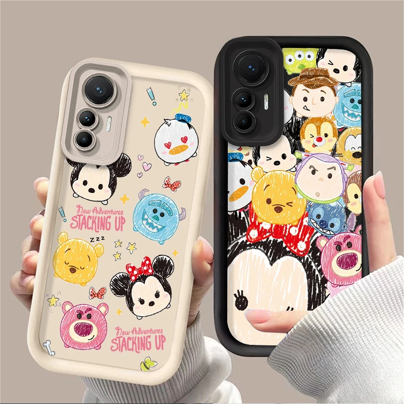 Disney Stitch Mickey Mouse Soft Phone Case for Xiaomi POCO X6 X5 X4 GT F3 F4 F5 M6 Pro X3 NFC Mi 13T 12T 11T 13 12 11 Lite 5G NE