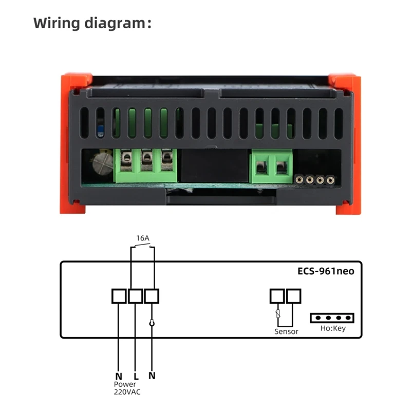 Digitale thermostaat Hygrostaat Temperatuur-vochtigheidsregelaar Regulator Verwarming Koeling Controle ECS-961NEO