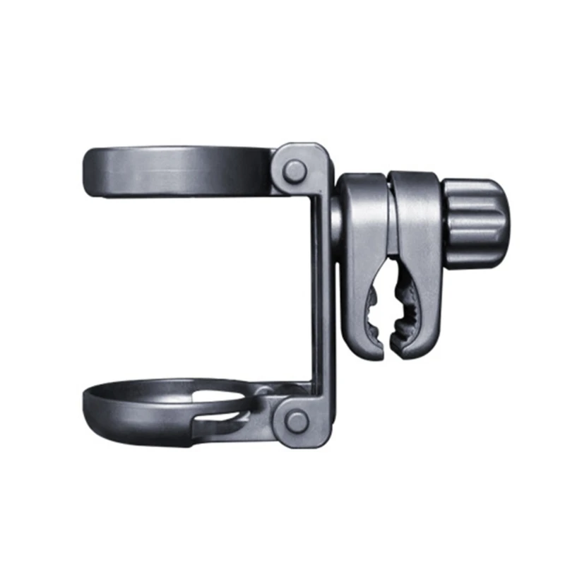 

J15U Foldable Strollers Drink Cup Holder Universal Adjustable Cup Organsier Rack for Baby Carriages Bikes and Shopping Carts