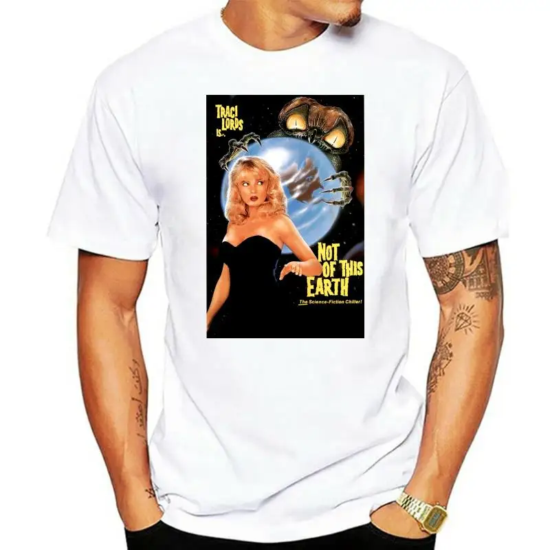 Not Of This Earth - Custom Traci Lords T-Shirt (107) Cotton Customize Tee Shirt