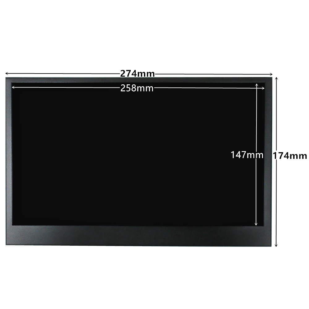 شاشة عرض LCD مقاس 11.6 بوصة 1920*1080 IPS شاشة محمولة متوافقة مع HDMI شاشة ثانوية للكمبيوتر Raspberry Pi Banana Pi