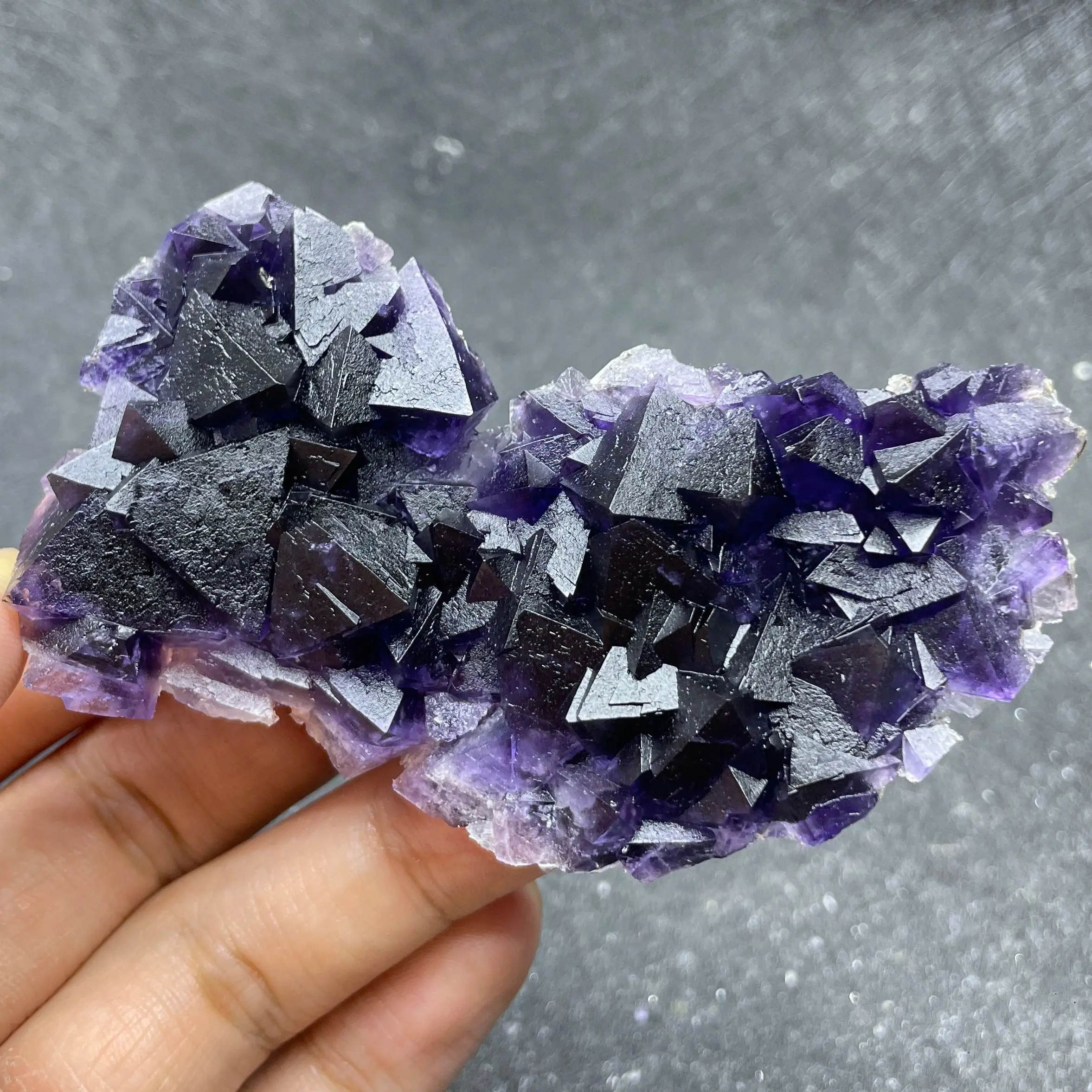 

Натуральный необработанный камень, фиолетовый флюорит, кристалл, минеральный образец, обучение, кварц, рок, украшение для дома, подарок, исцеление