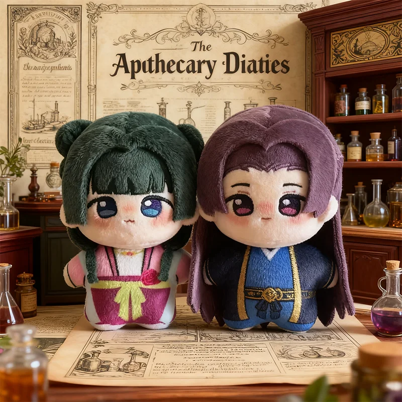 10CM Cartoon Anime Maomao The Apothecary Diaries Plush Toy Soft Cotton Keychain Backpack Pendant Jinshi Figure Cosplay Kid Gifts