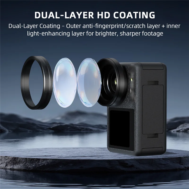 【ABUP】عدسة واسعة الزاوية لمرشح Action 5Pro لعدسة Action5pro الخارجية ذات الزاوية الواسعة لتوسيع زاوية العرض