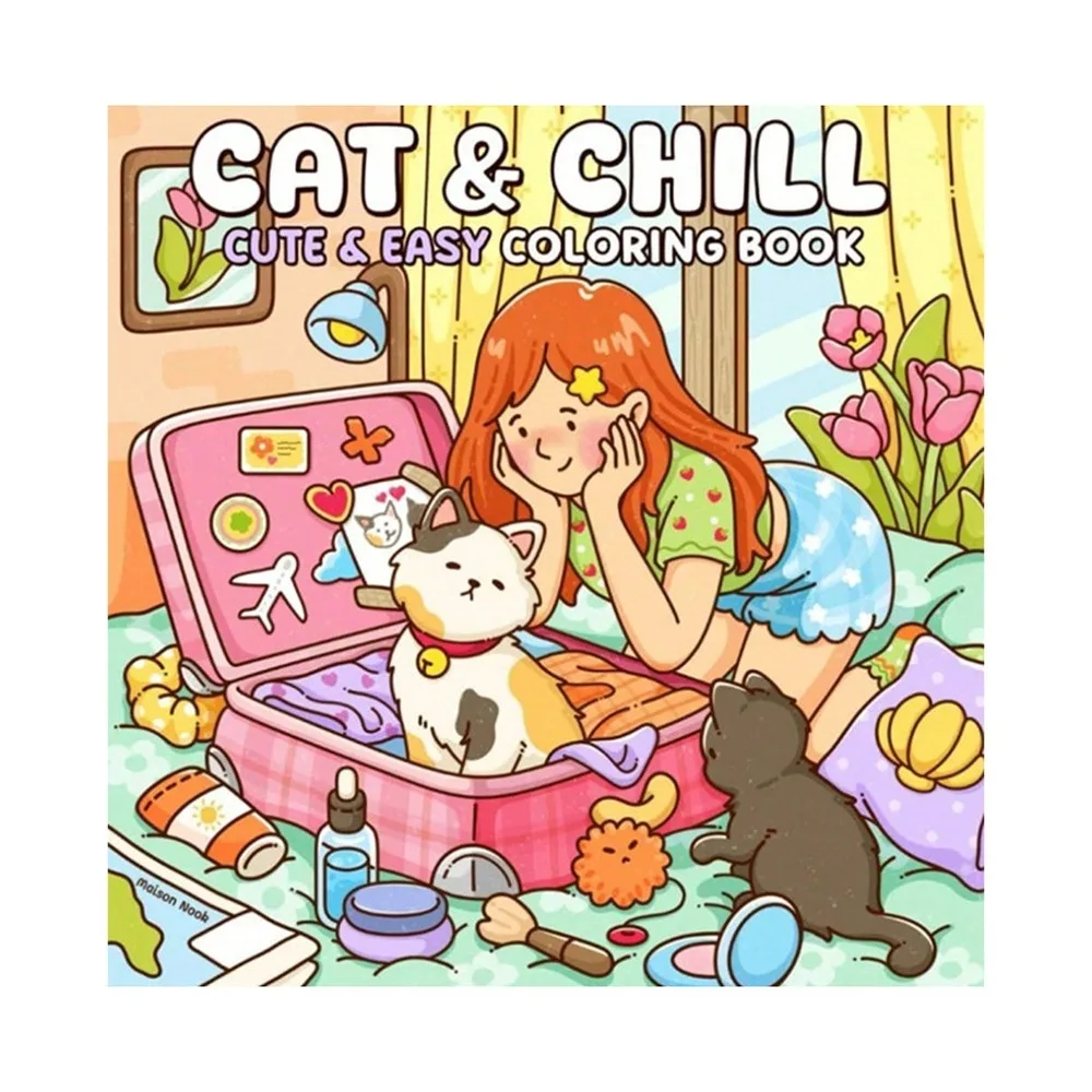 Creative Cartoon Coloring Book Stress Relief Educational Graffiti Painting Book Painting Gift Paperback for Adults And Teens