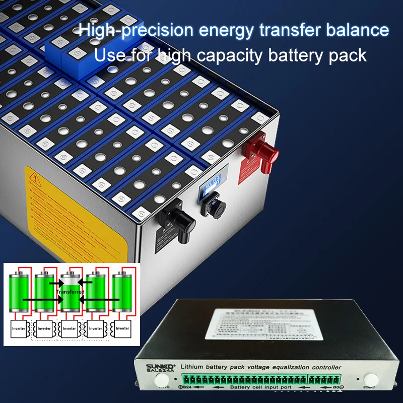 5A 8A Active Equalizer Balancer Adjust Battery Pack Voltage Error 4~24S Li-ion Lifepo4 Lithium Battery Active Equalizer Balancer