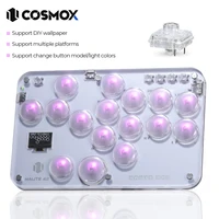 Haute42-COSMOX Mini controlador sin palanca, teclado para juegos Hitbox de lucha para PC/PS3/PS4/PS5, interruptor, Joystick de vapor, Arcade