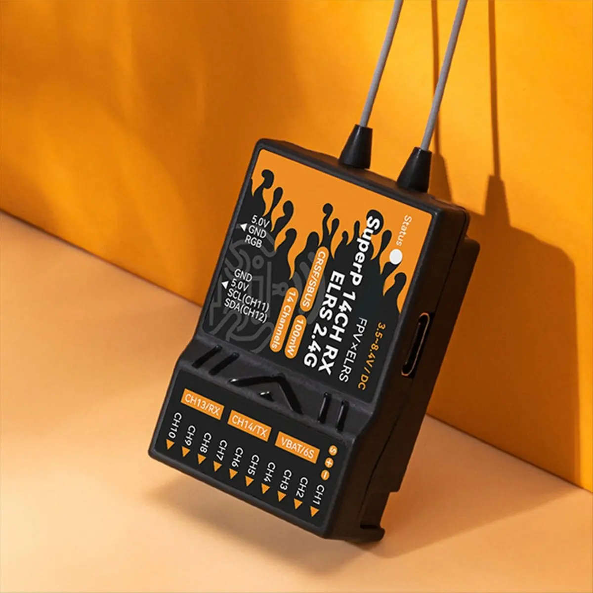 Can buy For BETAFPV SuperP Diversity Receiver ELRS 2.4Ghz RX 14CH with 2 Antenna Dual Reception for RC FPV Airplane Boats Drones