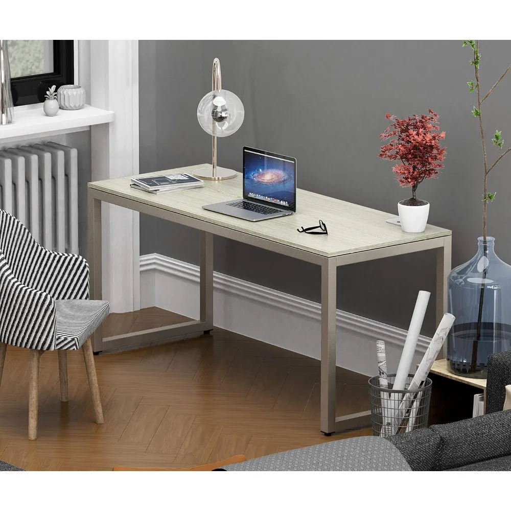 

55-Inch Commercial-Grade Office Computer Desk, Maple