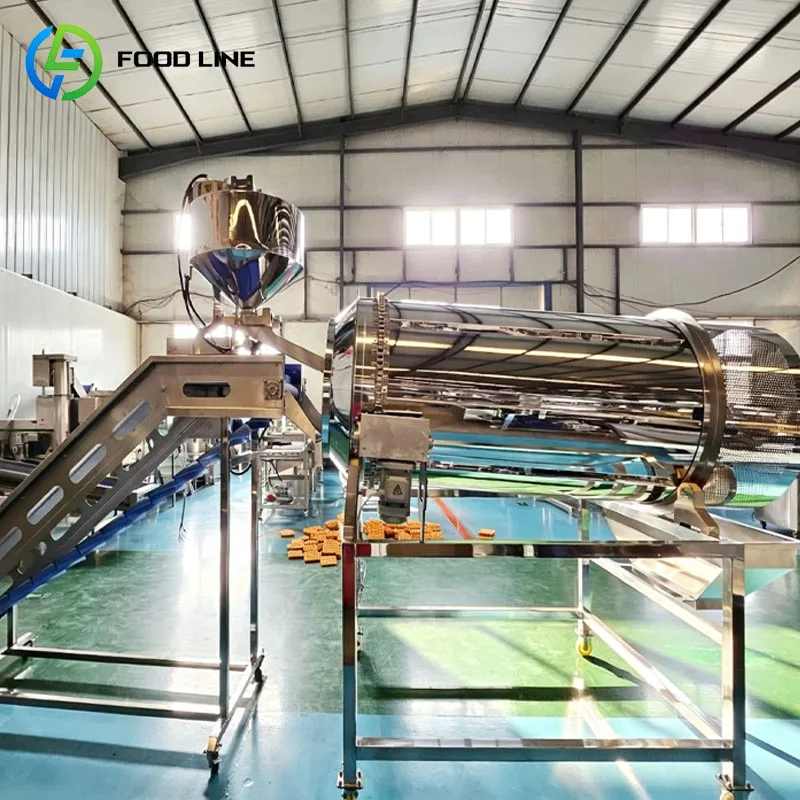 Potato Chips Seasoning Machine Commercial Food Flavoring Tumbler Nuts Beans Popcorn Coating Mixer Customized