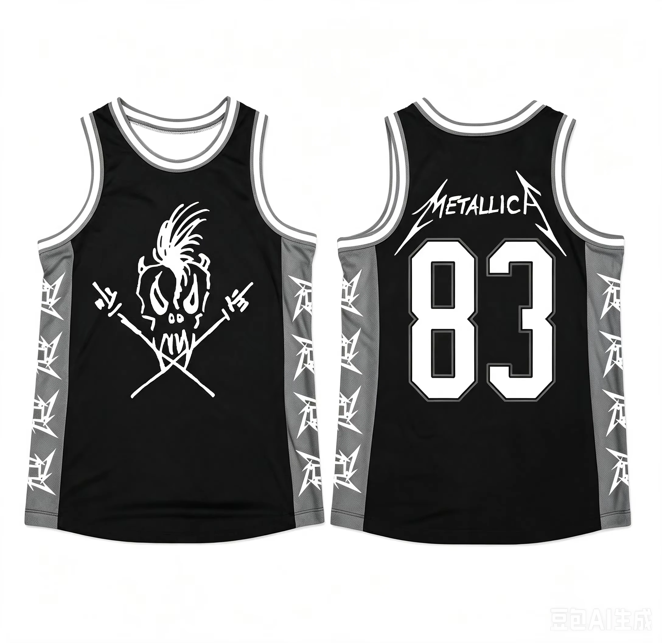 Metallica M72 World Tour 2026 Ride The Lightning Basketballtrikot, Y2K Sport-Fan-Streetwear, lockeres Tanktop für Männer und Frauen – Detail 2