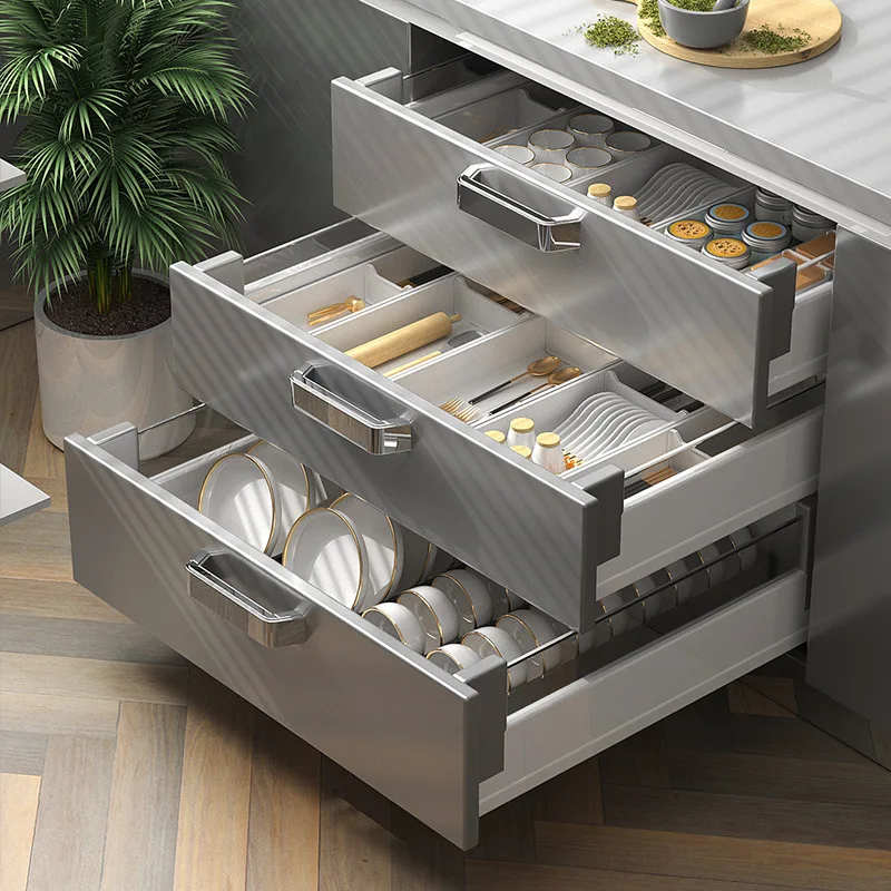 Kitchen Divider Container Drawer Storage Box Cutlery Separation Rack Chopstick Fork Spoon Rack Cabinet Desk Kitchen Organizer