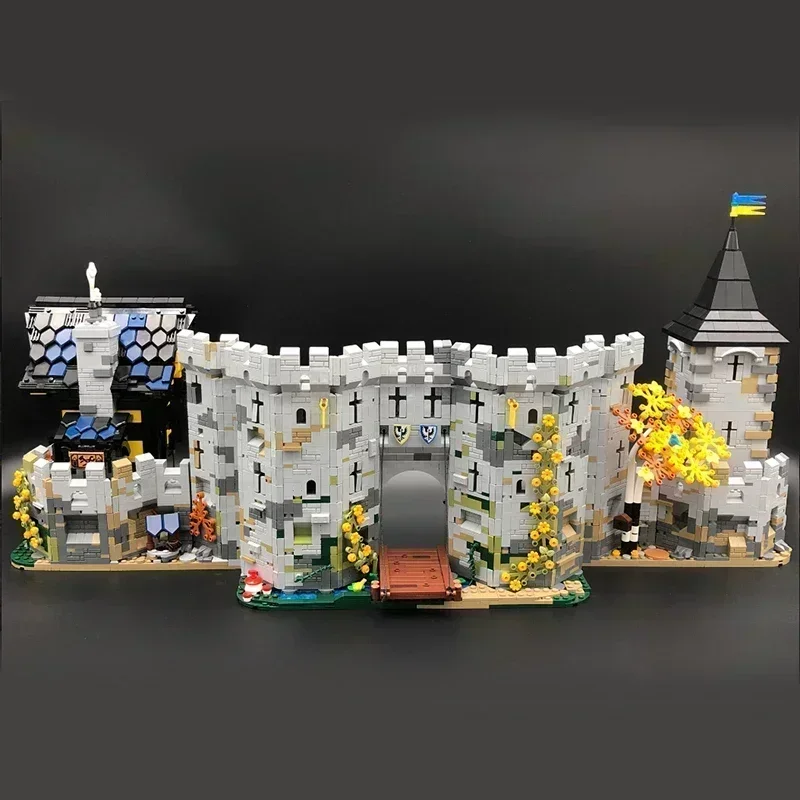 Castillo modelo Moc, ladrillos de construcción, fortaleza de Falcon negro, tecnología Anno, bloques modulares, regalos, juguetes, juegos DIY, montaje de Navidad