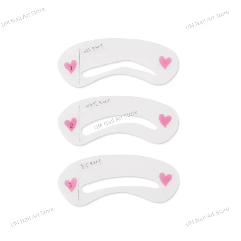 Reusable Eyebrow Stencil แต่งหน้าความงาม Brow Stamp แม่แบบคิ้วรูปร่างชุด Eye Brow แต่งหน้าเครื่องมือ