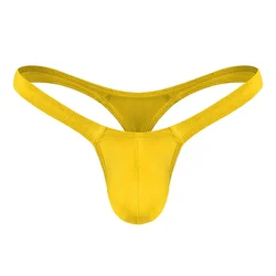 Men's Low-rise Sexy Panties T-back Thongs Small Size Pouch G-Strings Underwear Lingerie Man Bikini Briefs Shorts