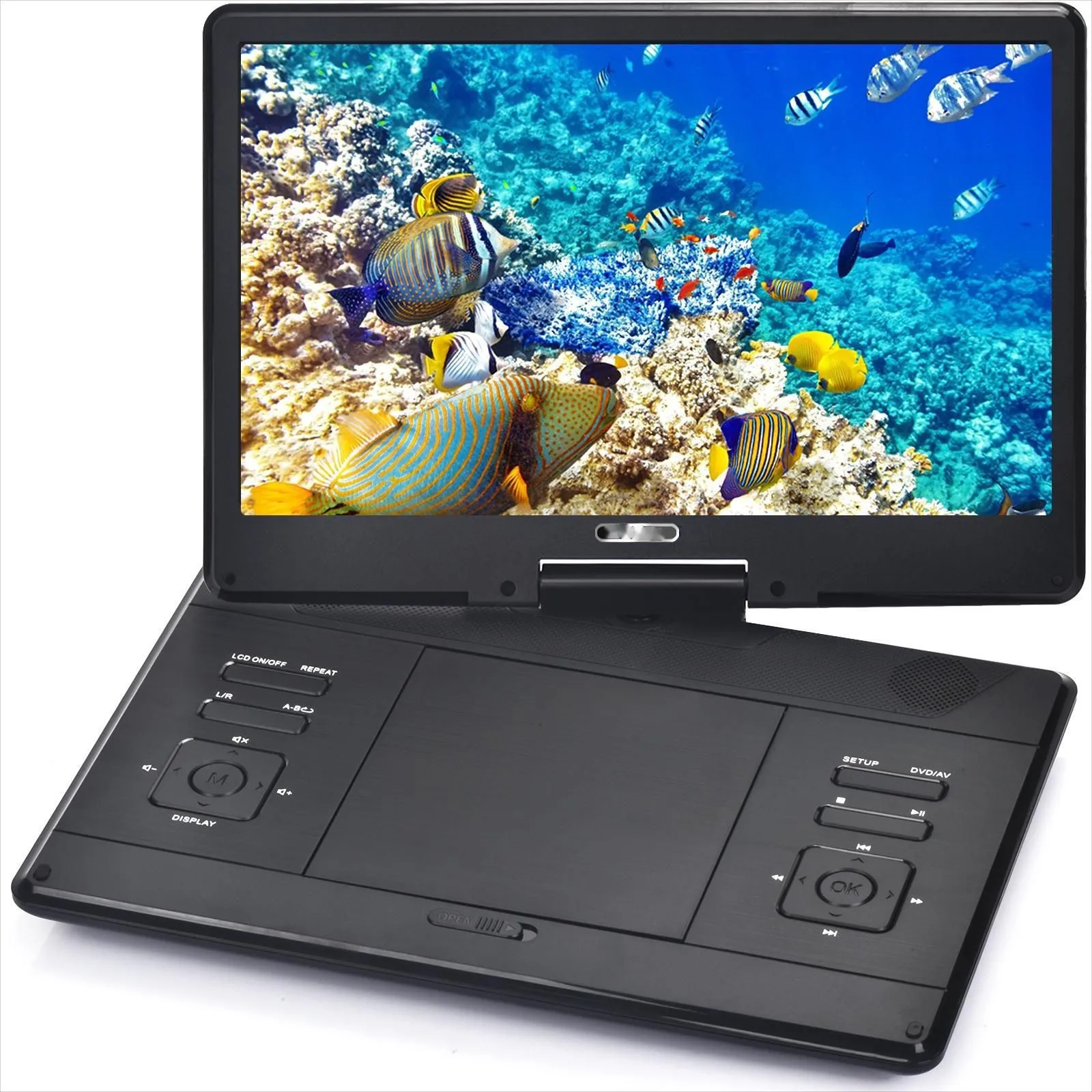 Mobile Disc Player 20 Inch Ultra-thin HD Display Built-in Battery Portable Game Music  VCD, CD DVD Video Machine Speaker MP3 MP4 image 2