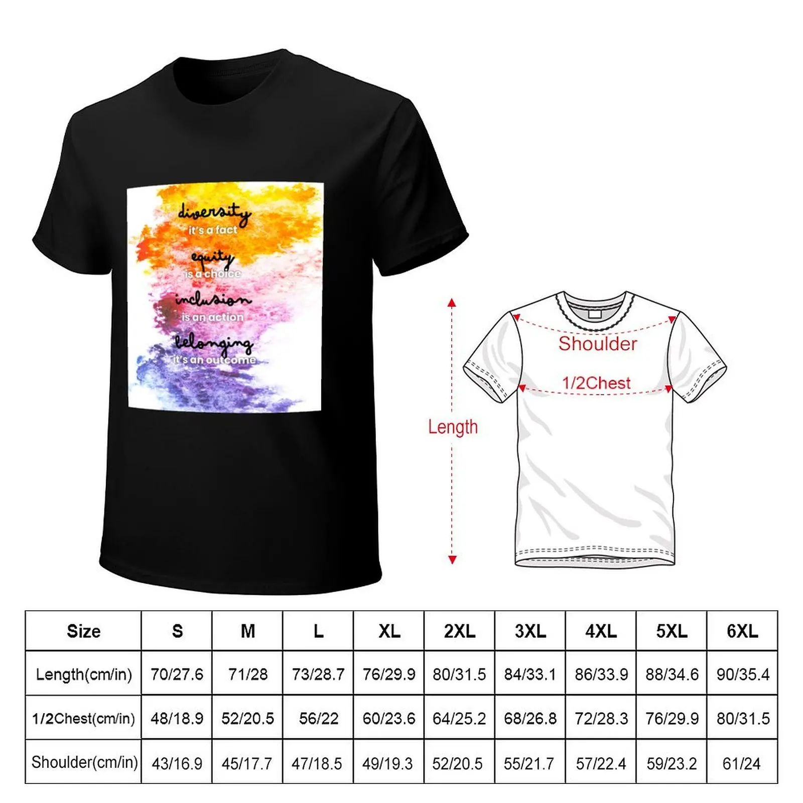 The truth about diversity, equity, inclusion and belonging T-Shirt t shirts for man cotton soft T-Shirt