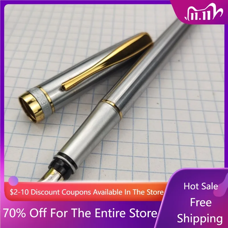 wenrong-ecriture-tout-metal-stylo-plume-en-acier-inoxydable-f-05mm-stylos-a-pointe-retro-presser-encre-absorption-fournitures-scolaires-papeterie