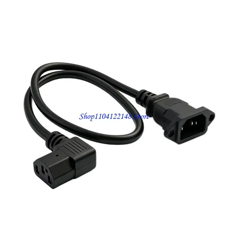 P9FA C14 to C13 Power Extension Cable, Panel Mount Inlet, Outlet, 60 Cord for Rack Equipment Routing Use
