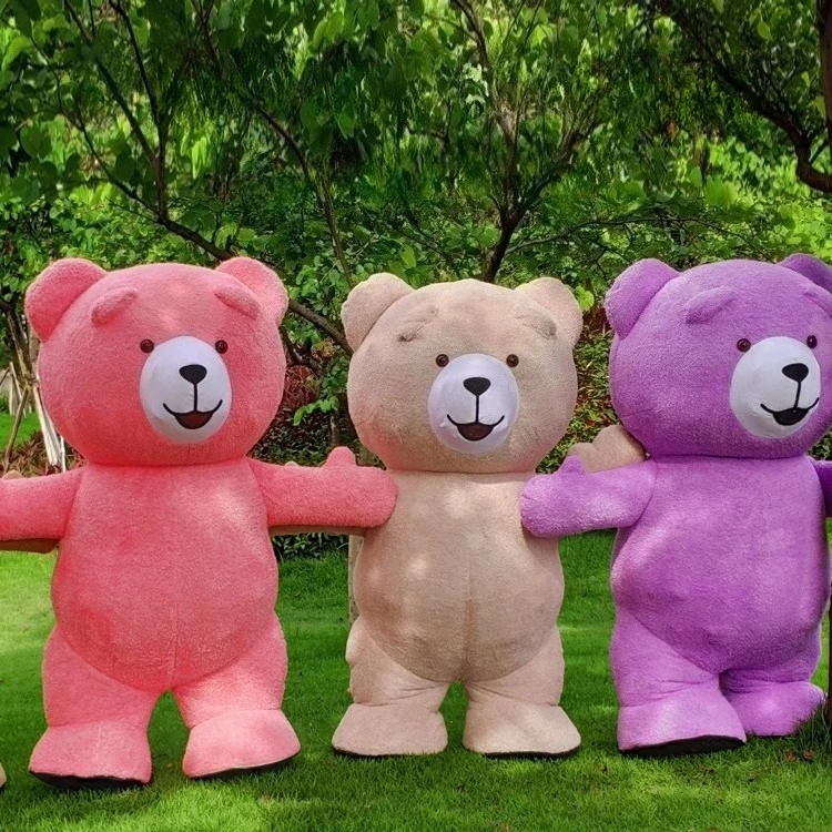 Party Prop Big Inflatable America Bear Teddy Bear Inflatable Mascot Adult Walking Inflatable Performance Costume Advertising Cer